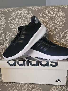 adidas Black and White Lightweight Women's Sneakers